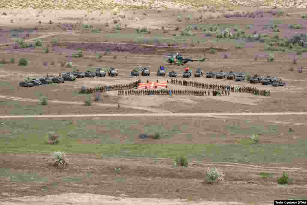 Army of North Macedonia - military drill Flash22 at training center Krivolak