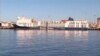 Kapal MV Bahijah yang membawa domba dan sapi di pelabuhan Fremantle, Australia, Jumat, 2 Februari 2024. (Channel 10 via AP)