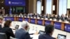 FILE - High Representative of the Union for Foreign Affairs and Security Policy, and Vice-President of the European Commission, Josep Borrell (2ndR) opens an Informal Foreign Affairs Council (Development Ministers) in Brussels, Feb. 12, 2024.