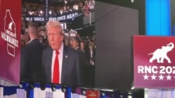 Konvansyon Pati Repibliken an Tanmen ak Repons Trump pou yon Kestyon Anpil Moun tap Poze 