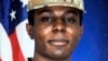 This portrait of American soldier Travis King is displayed at the home of his grandfather Carl Gates, July 19, 2023, in Kenosha, Wisconsin.