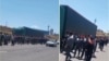 Ərdəbil vilayətində aylardır maaş almayan fəhlələr tətil və yürüş keçirib