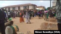 Lokacin wata zanga-zanga da mata suka yi a garin mangu na jihar Filato