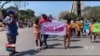 Manifestan Potoprens Pwoteste kont Konsekans Ensekirite a Sou Edikasyon