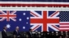 Presiden AS Joe Biden, Perdana Menteri Australia Anthony Albanese dan Perdana Menteri Inggris Rishi Sunak menyampaikan pidato tentang kemitraan Australia - Inggris - AS (AUKUS), di San Diego, California, AS, 13 Maret 2023. (Foto: REUTERS/Leah Millis)