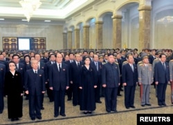 2012년 김정은 국무위원장이 참배를 위해 금수산태양궁전을 찾았다.