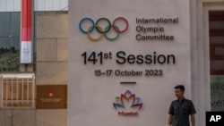 인도 뭄바이에서 열리는 제141차 국제올림픽위원회(IOC) 총회장 입구 (자료사진)