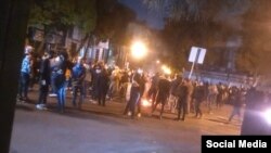 Şəhri Ziba məhəlləsində etirazlar (Mənbə: Sosial media)