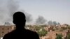 Smoke is seen in Khartoum, Sudan, April 22, 2023. The fighting in the capital between the Sudanese Army and Rapid Support Forces resumed after an internationally brokered cease-fire failed. 