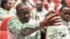 Tidjane Thiam vient d'être élu nouveau président du Parti démocratique de Côte d'Ivoire lors du 8e congrès extraordinaire du PDCI-RDA, à Yamoussoukro, le 23 décembre 2023.