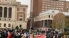 Mahasiswa Universitas Columbia Lanjutkan Aksi Demo Pro-Palestina