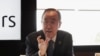 Mantan Sekretaris Jenderal PBB Ban Ki-moon berbicara dalam konferensi pers di Seoul, Korea Selatan, pada 31 Mei 2023. (Foto: AP/Kim Tong-hyung) 