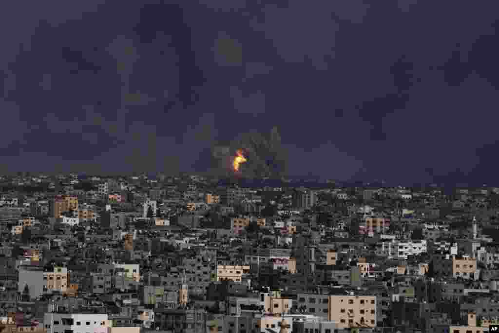 እስራኤል የፈፀመችውን የዓየር ጥቃት ተከትሎ ፤ ጋዛ ዛሬ መስከረም 27 ቀን 2016 ዓ.ም&nbsp;&nbsp;