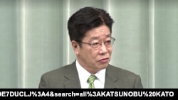 가토 가쓰노부 일본 관방장관.