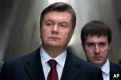 FILE - Then president of Ukraine, Viktor Yanukovych, is seen in a Dec. 1, 2011, photo.