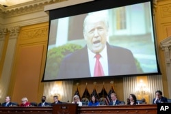 Video snimak predsjednika Donalda Trumpa prikazan za vrijeme javnih pretresa Komisije za istragu napada 6. januara na Capitol Hillu, 21. jula 2022.