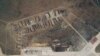 A satellite image shows destroyed Saky air base in Crimea, Aug. 10, 2022. (Planet Labs PBC/Handout via Reuters)