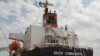 The bulk carrier Brave Commander is seen during loading with wheat for Ethiopia, amid Russia's war on Ukraine, in the sea port of Yuzhne, Odesa region, Ukraine, Aug. 14, 2022.