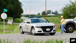 Vozilo patrole na autoputu u Wilmingtonu, Ohio.