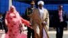 Le président soudanais Omar el-Béchir et la Première dame à Khartoum le 24 décembre 2017.