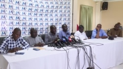 Des membres de l'association de coordination de la presse au Sénégal.