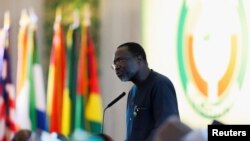 President of the ECOWAS Commission Omar Alieu Touray addresses the Commission during the 62nd Ordinary Session of Authority of Heads of State and Government of ECOWAS, in Abuja, Nigeria, Dec. 4, 2022.