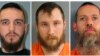 FILE - This combo of undated booking photos show, from left, Paul Bellar, Joseph Morrison and Pete Musico, who forged an early alliance with the leader of a plot to kidnap Michigan's governor. 