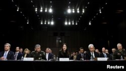 Direktorka američkih Nacionalnih obavještanih službi Avril Haines svjedoči u Senatu (Foto: REUTERS/Evelyn Hockstein)