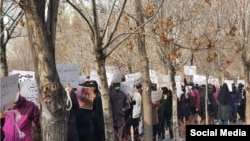 Təbriz Tibb Elmləri Universiteti tələbələrinin etiraz aksiyası