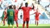 ARCHIVES - L'attaquant suisse Breel Embolo après avoir marqué le premier but de son équipe lors du match de football du groupe G de la Coupe du monde 2022 au Qatar entre la Suisse et le Cameroun au stade Al-Janoub le 24 novembre 2022.