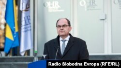 Bosnia and Herzegovina - High representative for BiH Christian Schmidt during a press conference in Sarajevo, April 12, 2022.