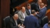 Clerks give voting ballots to members of the Lebanese Parliament during the 4th session to elect a new President in Beirut, Oct. 24, 2022. Lebanon failed for a fourth time to elect a successor to President Michel Aoun before his term ends next week. 