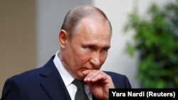 Presiden Rusia Vladimir Putin di Roma, Italia, 4 Juli 2019. (Foto: REUTERS/Yara Nardi)