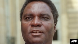 Le défunt président rwandais Juvenal Habyarimana, lors de son voyage officiel à Paris, le 23 avril 1991.