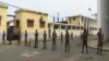 Militares nas ruas de Sao Tomé