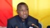 L'ancien capitaine Moussa Dadis Camara lors d'une conférence de presse à Ouagadougou, le 11 mai 2015.