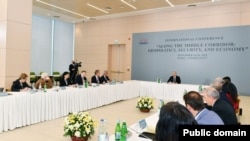 Prezident İlham Əliyev Orta Dəhliz mövzusunda beynəlxalq konfransında çıxış edib (Rəsmi foto)