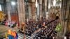 The funeral service of Queen Elizabeth II at Westminster Abbey in central London, Sept. 19, 2022. (Dominic Lipinski/Pool via AP)