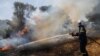 Firefighters Battling Major Wildfire on Outskirts of Athens 