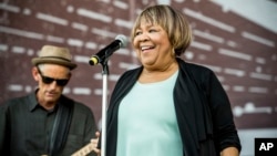 Mavis Staples performs at the Pilgrimage Music and Cultural Festival on Sept. 24, 2017, in Franklin, Tennessee. 