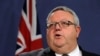 FILE - Gerry Brownlee, then New Zealand's foreign minister, speaks during a press conference in Sydney, Australia, May 4, 2017. 