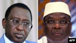 Le candidat malheureux de l’URD (à g.) et le vainqueur de la présidentielle, Ibrahim Boubacar Keïta. (archives)