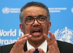 Director-General of the WHO Tedros Adhanom Ghebreyesus, speaks during a news conference on the novel coronavirus (2019-nCoV) in Geneva, Switzerland, Feb. 11, 2020.