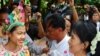 Burma's Aung San Suu Kyi Travels to Temple City