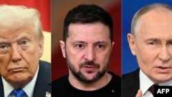 Rais Donald Trump, Rais Volodymyr Zelenskiy na Rais Vladimir Putin