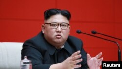 Pemimpin Korea Utara, Kim Jong-un, di Pyongyang, 10 April 2019. (Foto: dok).