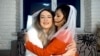 Netchanok "Love" Promkao and Dmytro "Jane" Denysov hug each other in a YouTube video clip, where they talk about their marriage situation