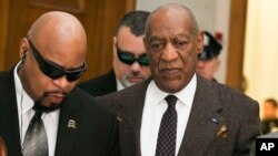 FILE - Actor and comedian Bill Cosby arrives for a court appearance in Norristown, Pennsylvania, Feb. 3, 2016.