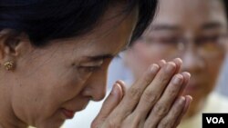 Pemimpin oposisi Birma Aung San Suu Kyi.