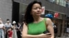 资料照：被中国当局拘押的澳籍华裔媒体人、中共央视英文频道CGTN的著名主持人成蕾 （2020年8月12日）